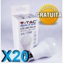 PACCO DA 20 V-TAC VT-2112 LAMPADINA LED E27 11W BULB A60 - SKU 7350 / 7349 / 7351