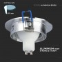 VT-782RD-WH V-TAC Portafaretto LED da Incasso Rotondo GU10 e GU5.3 (MR16) Colore Bianco Orientabile