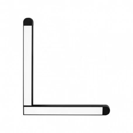 25W LED Magnetic Track Light L Shape 4000K Black Body